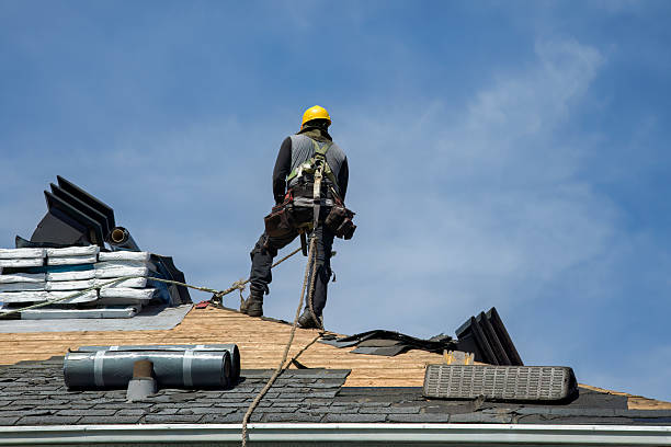 Professional Roofing technician working in Falls City, NE